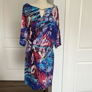 Thalia sodi multicolor knee- length dresss